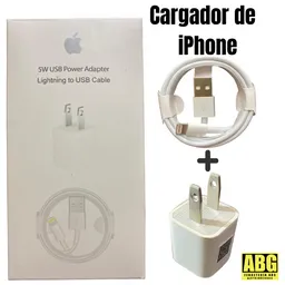 Cargador De Iphone 5w (entrada Usb - Lightning)