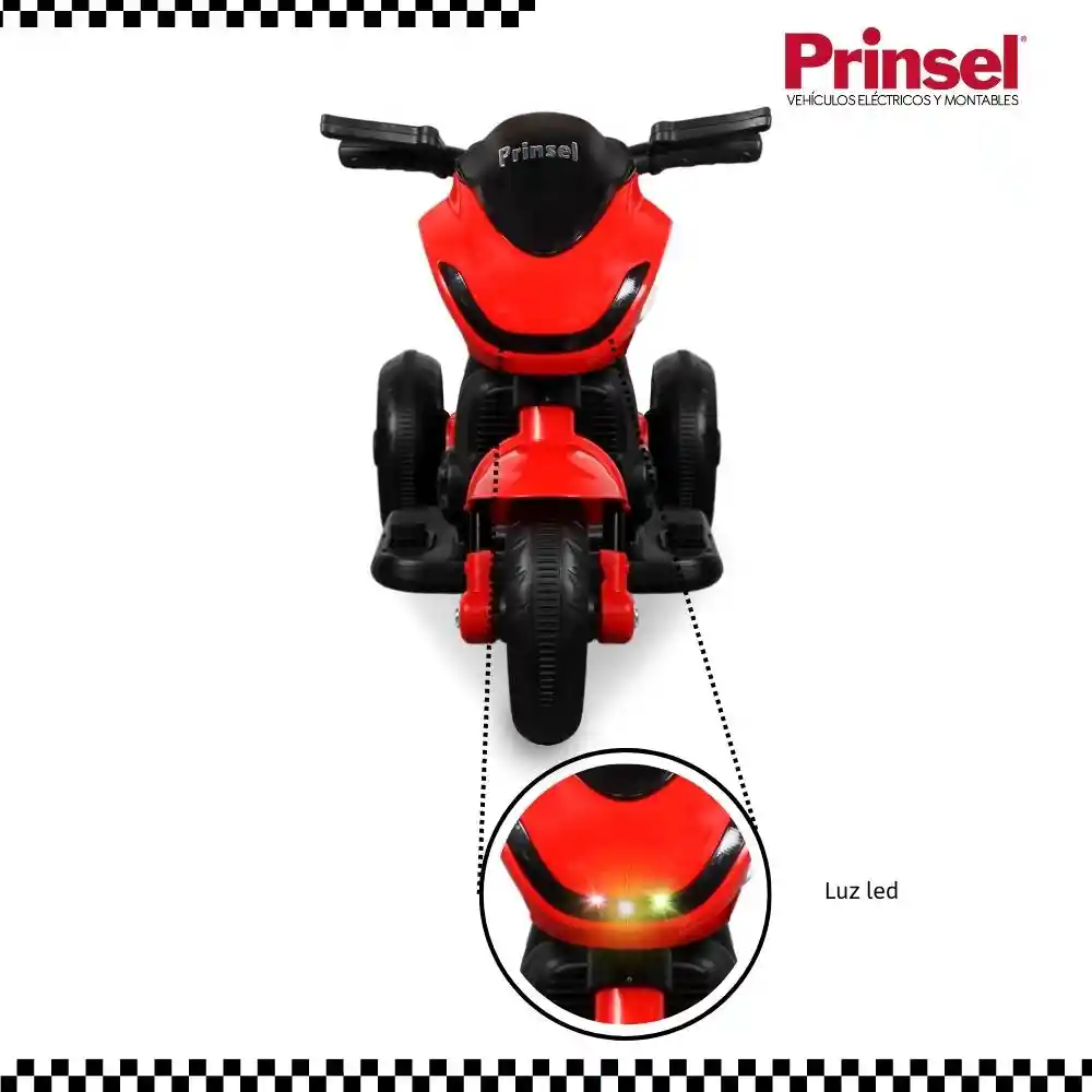 Prinsel Moto New Colors Red 6v