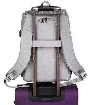 Bolso Pañalera Para Bebé Tipo Morral Cambiador Y Usb Rw-1 Negro