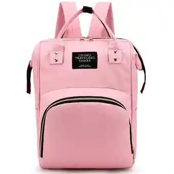 Pañalera Bolso Morral Materno De Bebe Rosa Lila Hy-1