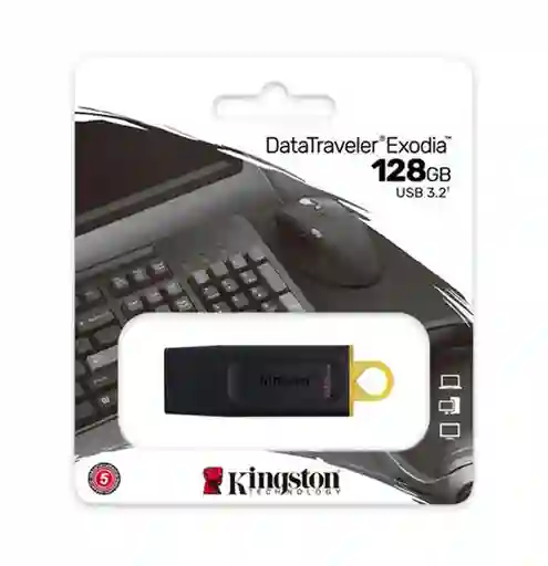 Memoria Usb 3.2 Kingston Data Traveler Exodia 128gb Original