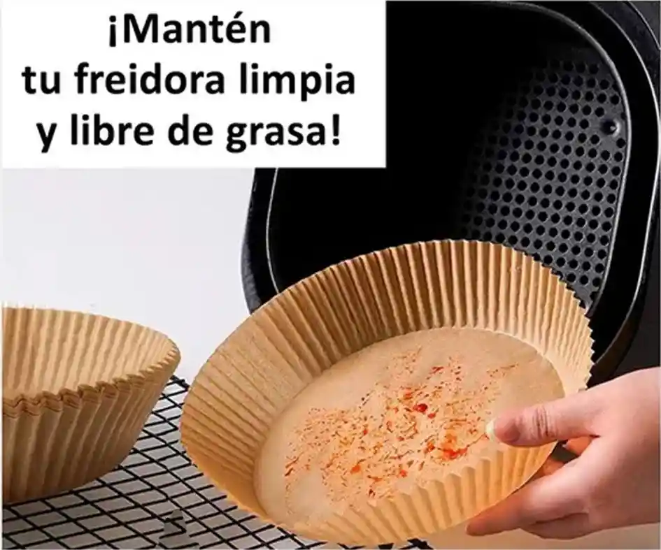 Papel Encerado Para Olla Freidora De Aire Air Fryer X 100