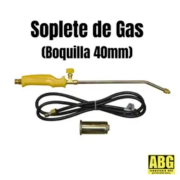 Soplete De Gas Con Regulador- Boquilla 40mm - Manguera.