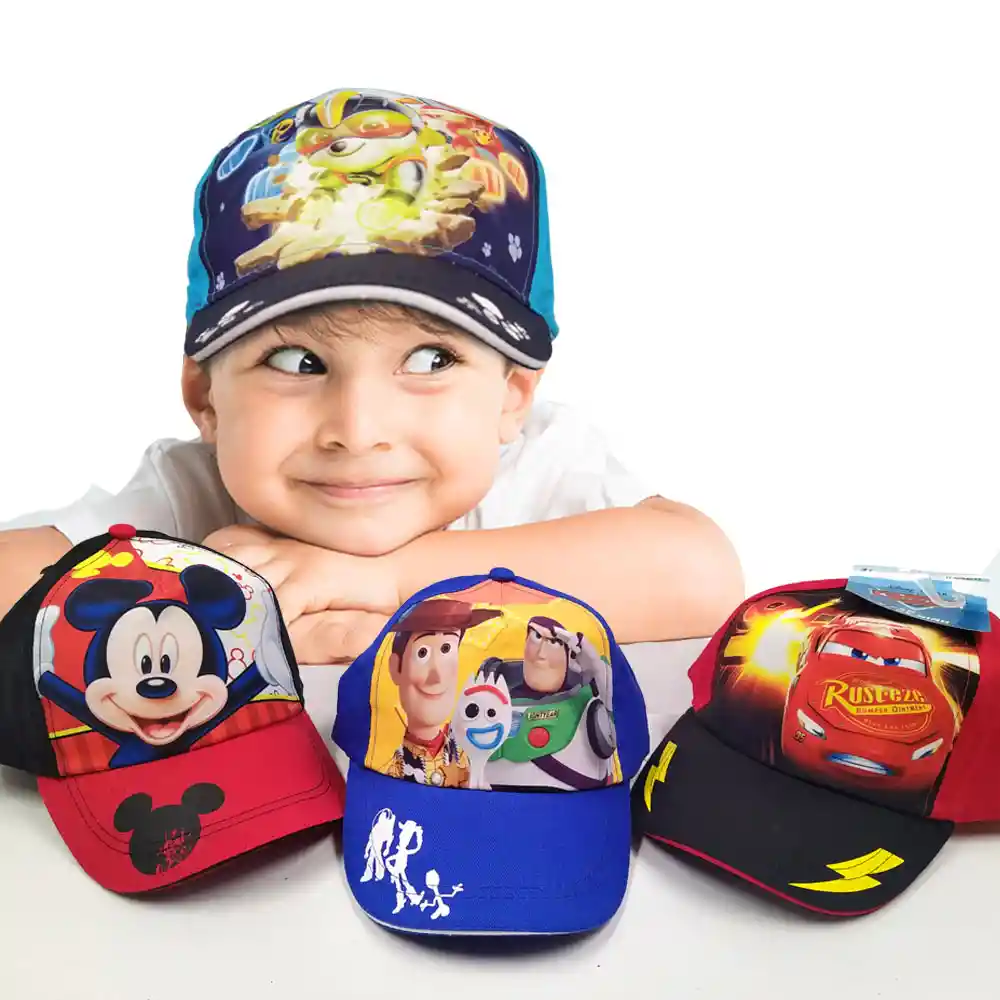 Gorras Personajes Disney Accesorios Niños Cachucha Juguetería Infantil