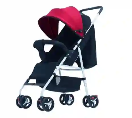 Coche Para Bebe 3 Niveles Fino + Capota Rojo 701-6
