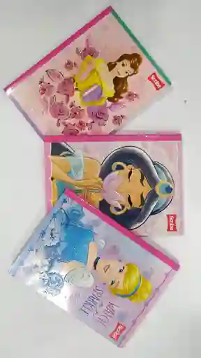 Cuaderno Cosido Pasta Dura Cuadriculado De Princesitas X 100 Hojas De 24,2*17,8