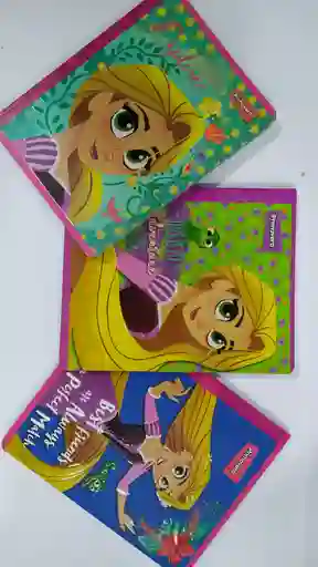 Cuaderno Cosido Cuadriculado Rapunzel X 100 Hojas De 19*24_primavera
