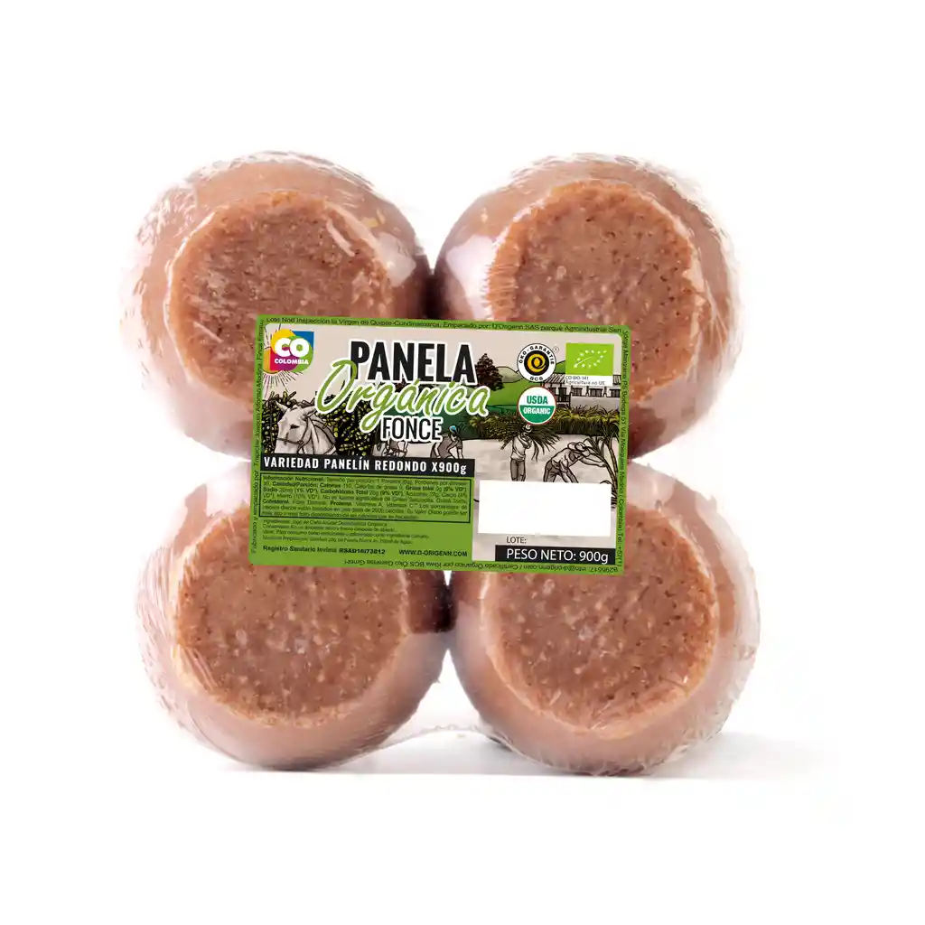 Panelin Redondo Fonce Organico 900 Gr