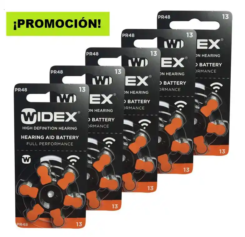 5 Blíster Pila N°13 Widex