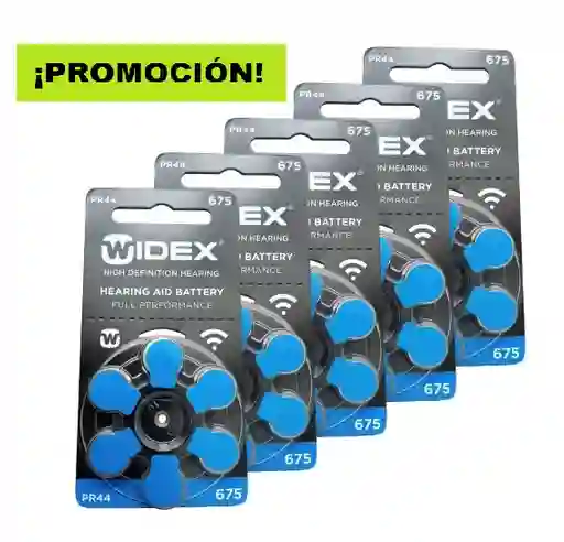 5 Blíster Pila N°675 Widex