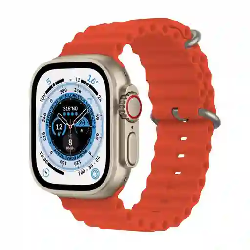 Reloj Smartwatch Blulory Glifo 8 Ultra Naranja