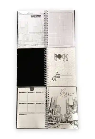 Cuaderno Pasta Dura Cuadriculado Grande X80 Hojas Hombre