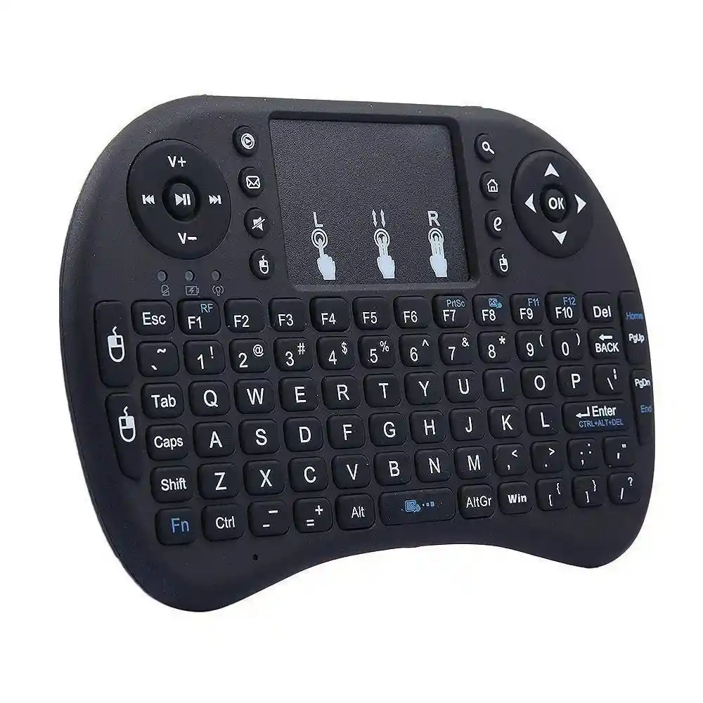 Mini Teclado Inalámbrico Control Smart Tv Mouse Portátil