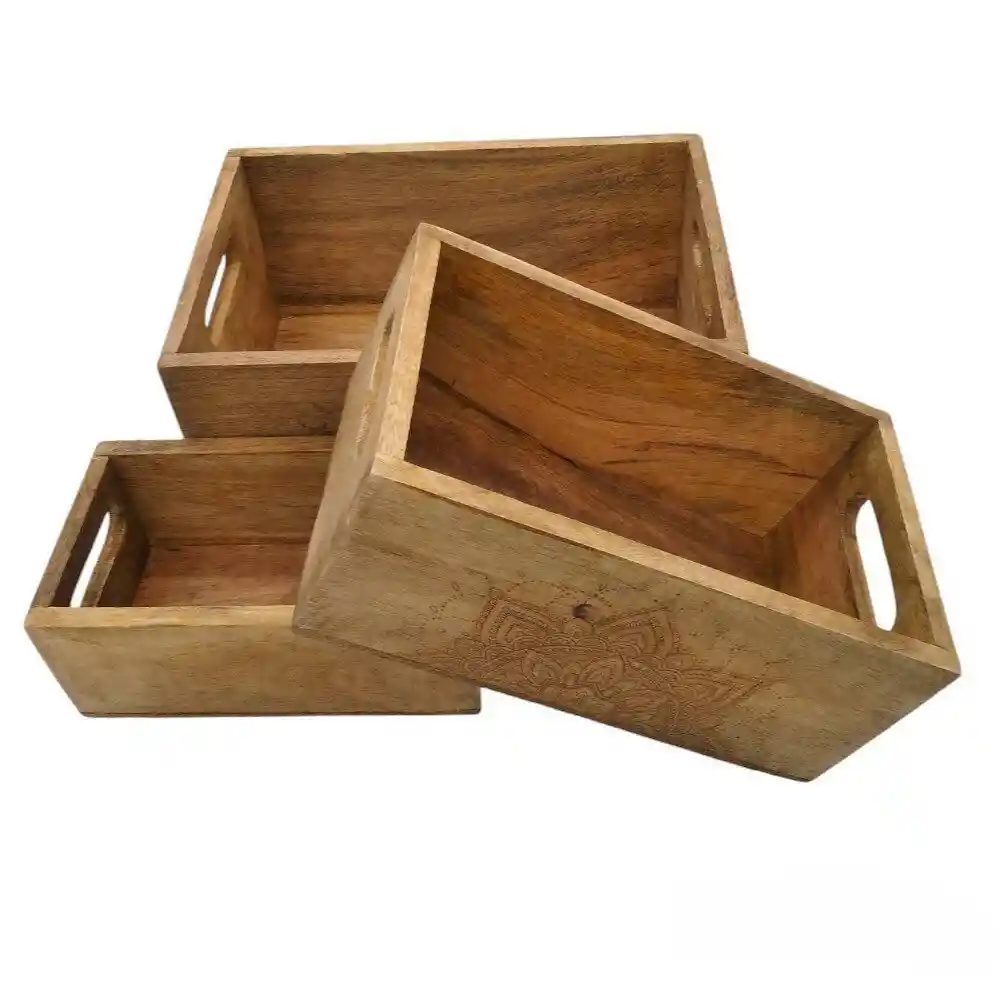 Set X 3 Cajas de Madera A65001060