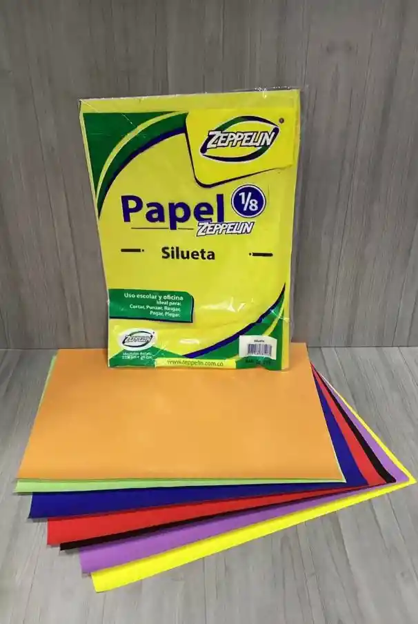 Papel Silueta En 1/8