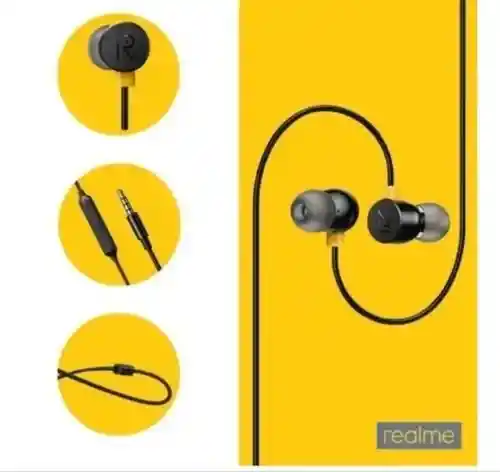 Auriculares Manos Libres Realme Buds 2 Originales Negro