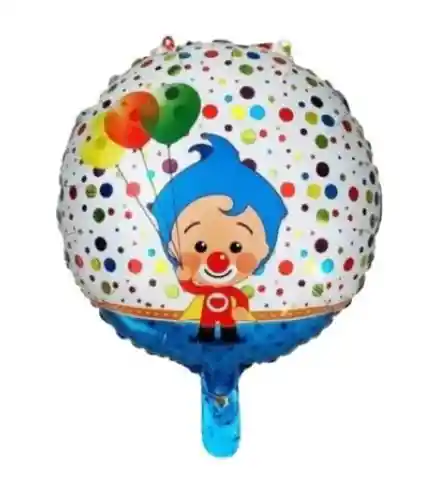 Globo Payaso Plim Plim, Bouquet Globo Metalizados X 5 Unidad