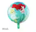 Bouquet De 5 Globos Metalizados Sirenita Ariel