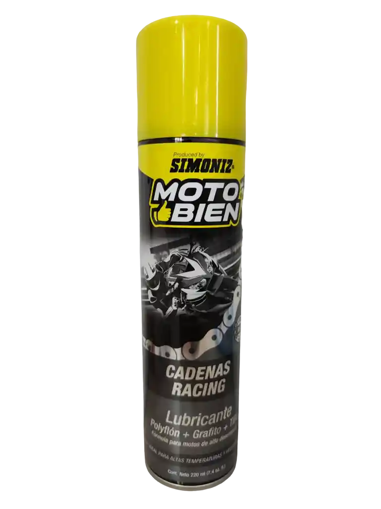 Lubricante Cadenas Moto Simoniz 220 Ml Anti Corrosión