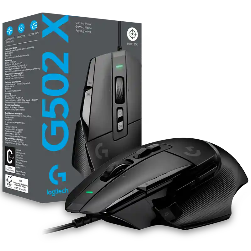 Mouse Gamer Logitech G502 X (negro)