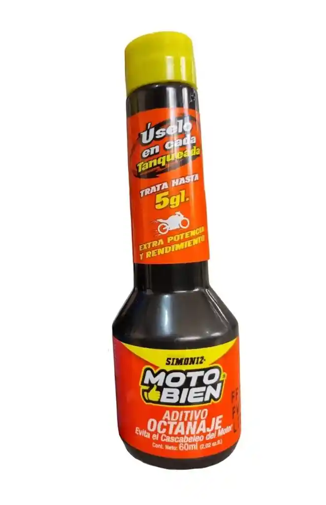 Liquido Aditivo Gasolina Mejorador Octanaje Simoniz 60ml