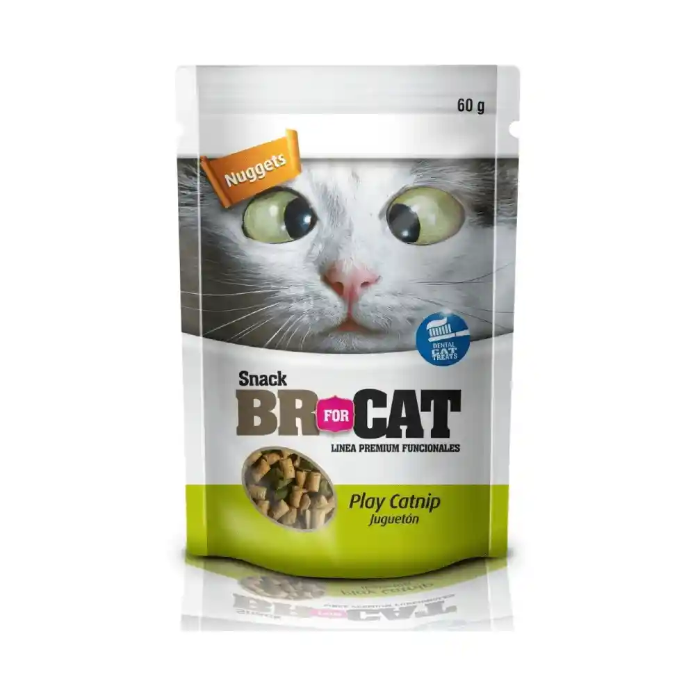 Snack Br For Cat Play Catnip Nuggets X 60 Gramos