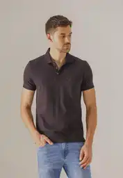 Camiseta Polo Jersey Hombre M - Negro