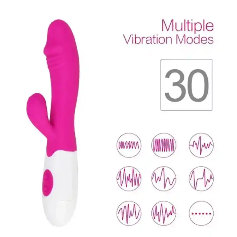 Vibrador Con Doble Estimulación Clítoris Y Punto G Recargable Candry