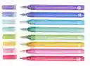 Marcadores Outliner Escarchados Marca Kiut Brillantes Caja X8 Unds