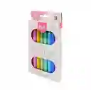 Marcadores Outliner Escarchados Marca Kiut Brillantes Caja X8 Unds