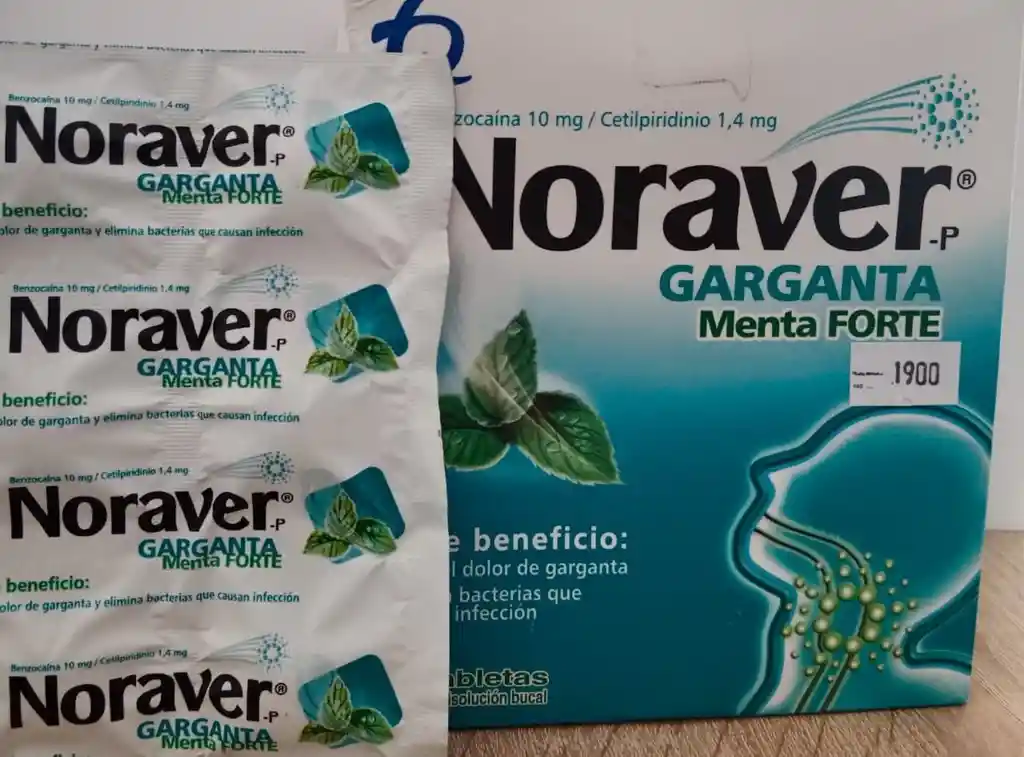 Noraver Garganta Menta Forte