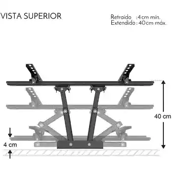 Soporte Base Pared Móvil Con Giro Tv 40 Hasta 80