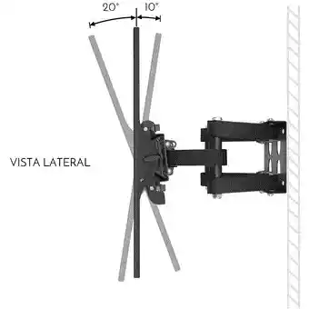 Soporte Base Pared Móvil Con Giro Tv 40 Hasta 80