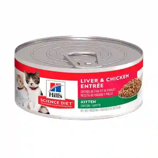 Hills Alimento Para Gato Kitten Liver Y Chicken 5.5 Oz
