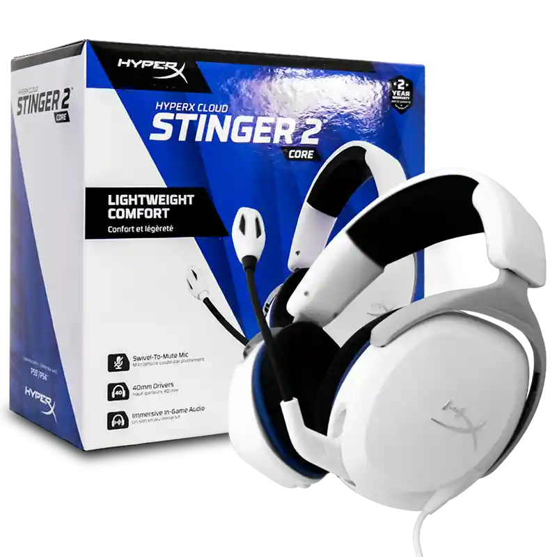 Diadema Gamer Hyperx Cloud Stinger 2 Core Blanco (ps4 & Ps5)
