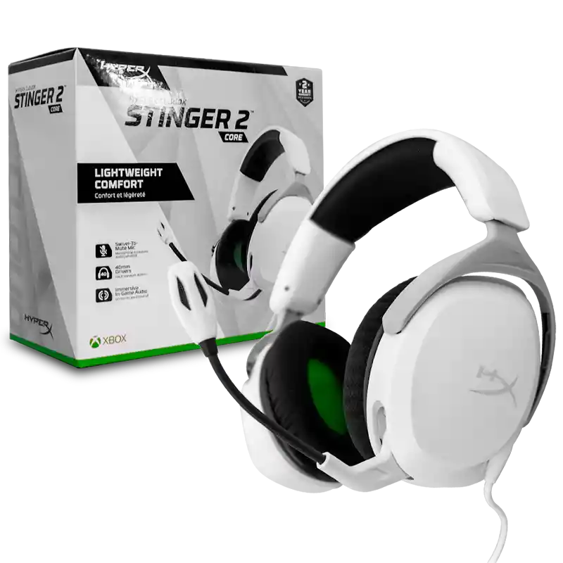 Diadema Gamer Hyperx Cloudx Stinger 2 Core Blanco (xbox)