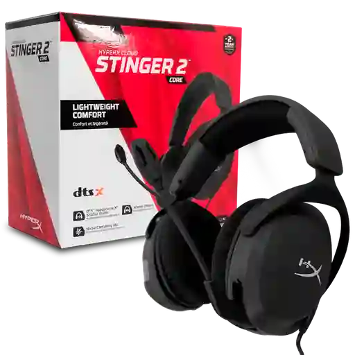 Diadema Gamer Hyperx Cloudx Stinger 2 Core Negro (pc)