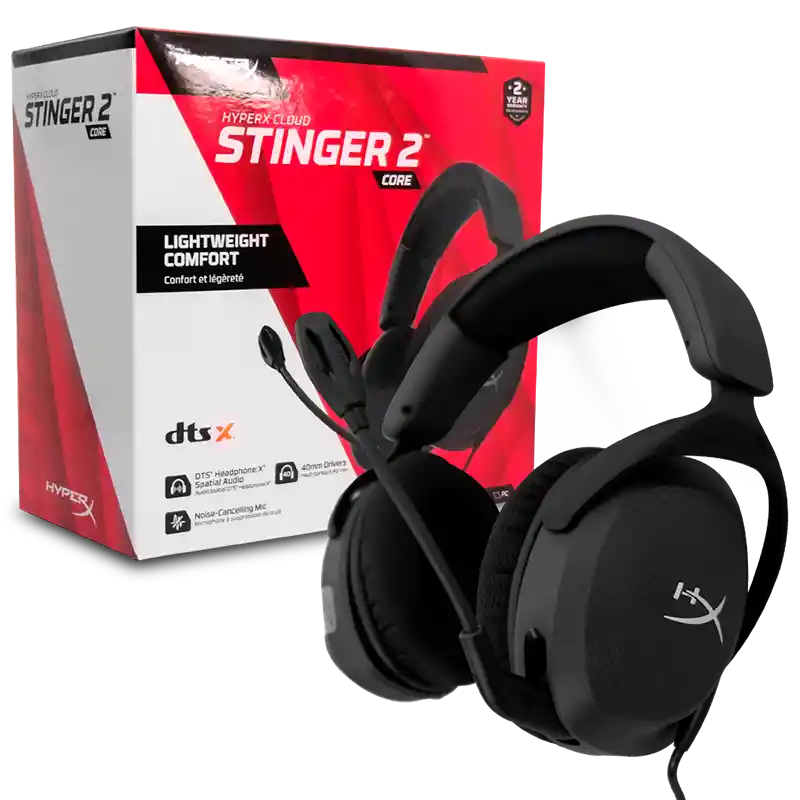 Diadema Gamer Hyperx Cloudx Stinger 2 Core Negro (pc)