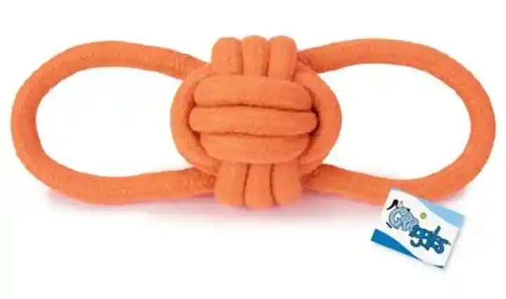 Juguete Ruff Rope Knot Tug Orange Para Perro