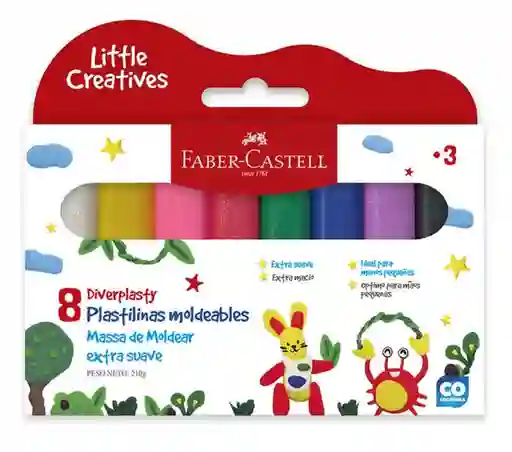 Plastilina Moldeable Faber-castell X8unds Diverplasty