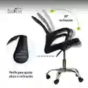 Silla Para Oficina Ergonómica Color Negro