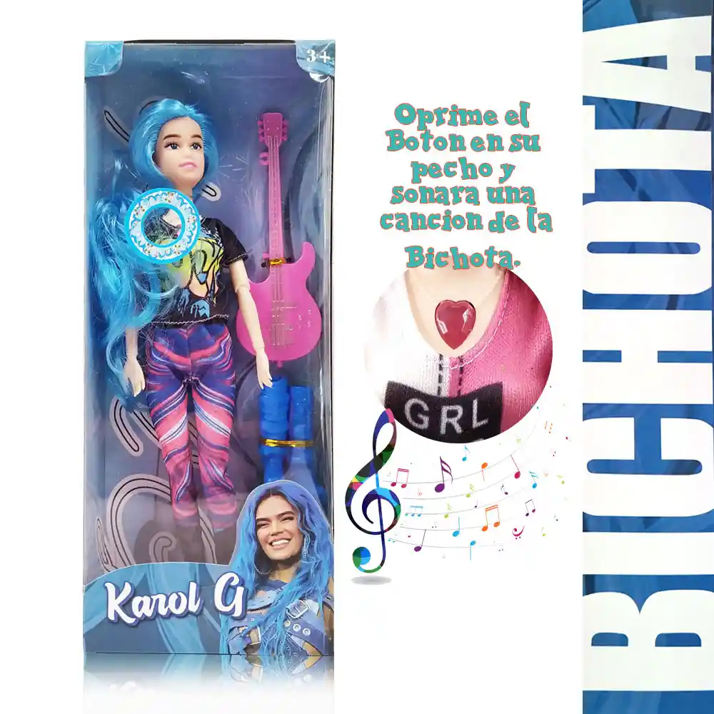 Muñecas Karol G Juguetes Figura Bichota Juguetería