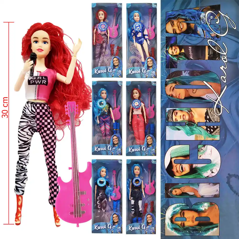 Muñecas Karol G Juguetes Figura Bichota Juguetería