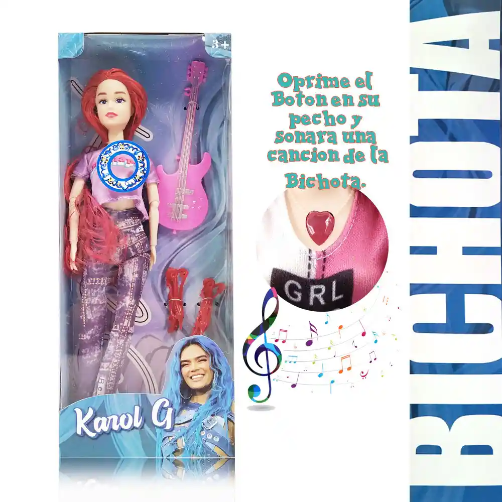 Muñecas Karol G Juguetes Figura Bichota Juguetería