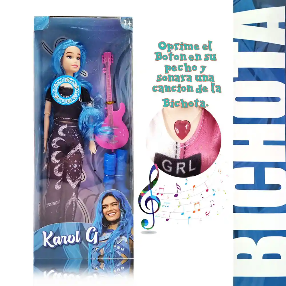Muñecas Karol G Juguetes Figura Bichota Juguetería