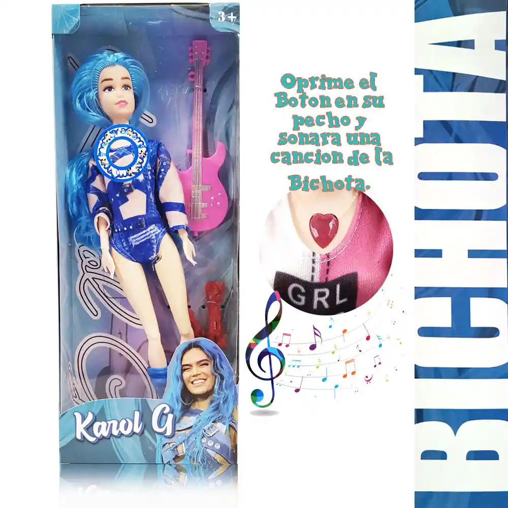Muñecas Karol G Juguetes Figura Bichota Juguetería
