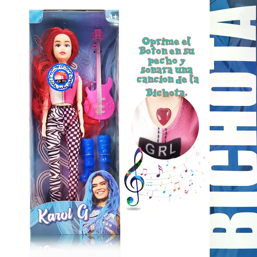 Muñecas Karol G Juguetes Figura Bichota Juguetería