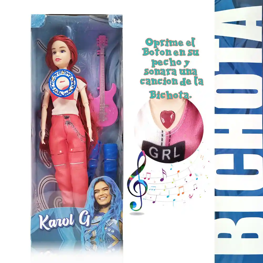 Muñecas Karol G Juguetes Figura Bichota Juguetería