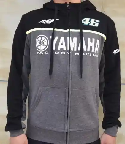 Buso Oficial Yamaha Vr46 Valentino Rossi Gris Talla S