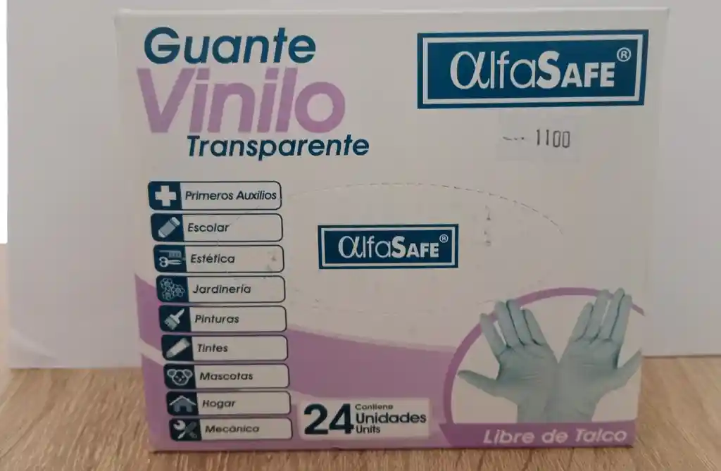 Guante Vinilo Transparente